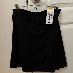 NWT Lulu-B Black UPF50+ Protection Athletic Skort with Zipper - S